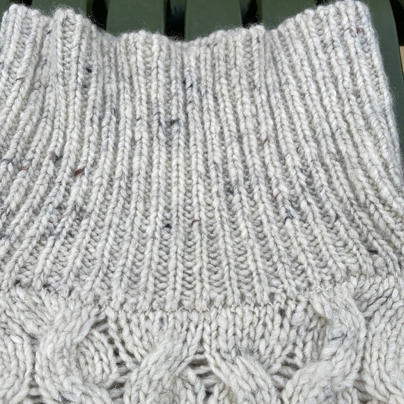 Madewell Cableknit Shirttail Turtleneck Sweater, XS - Picture 4 of 9